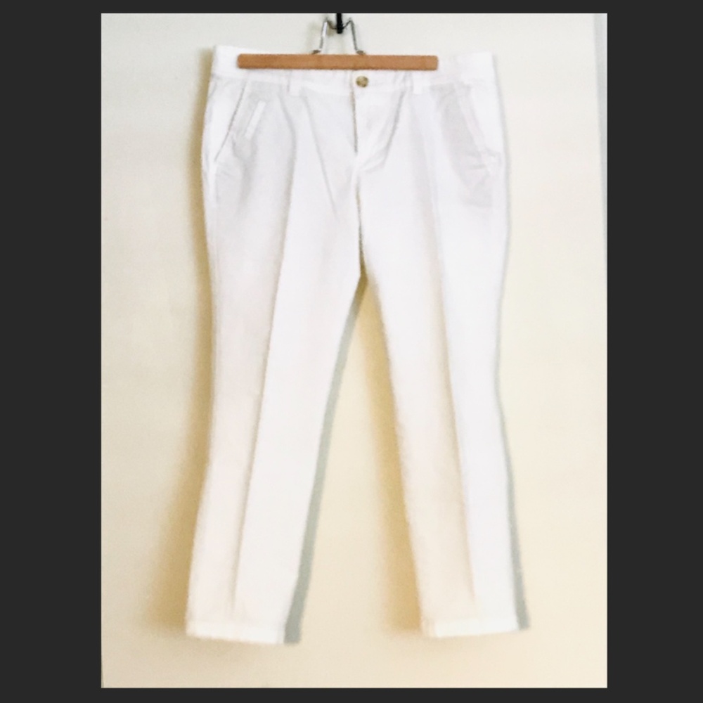 Old Navy women white high-waisted OGC Chino Pants